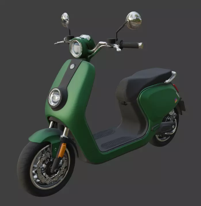 Electric Scooter 3D Model 3D model