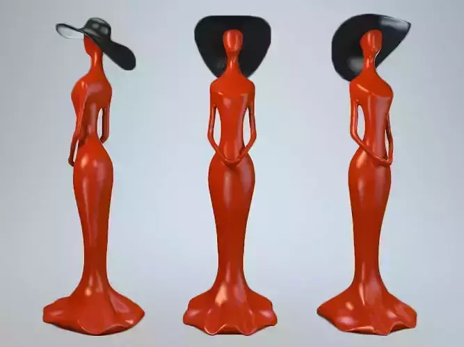 Statuette of Woman in a Hat P