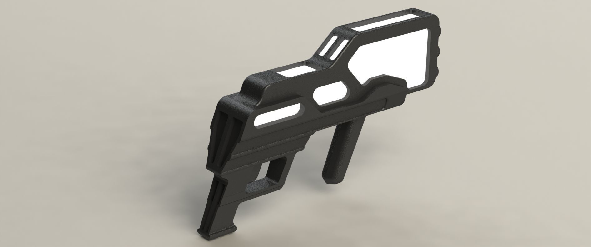 Conceptual Weapon Low-poly 3D model_14