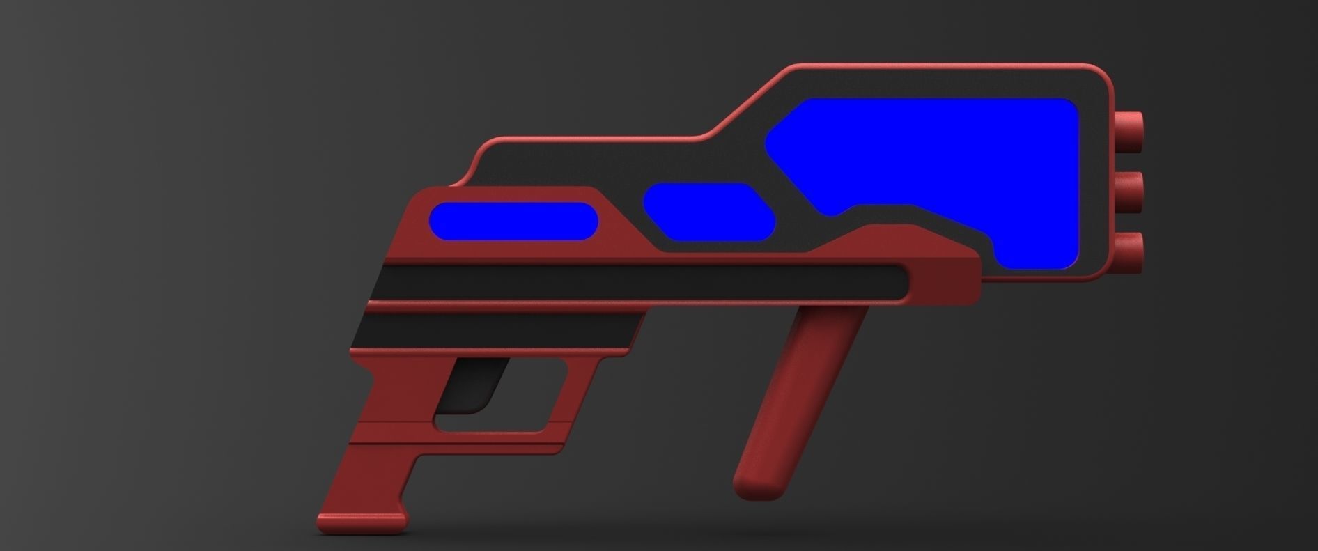 Conceptual Weapon Low-poly 3D model_15