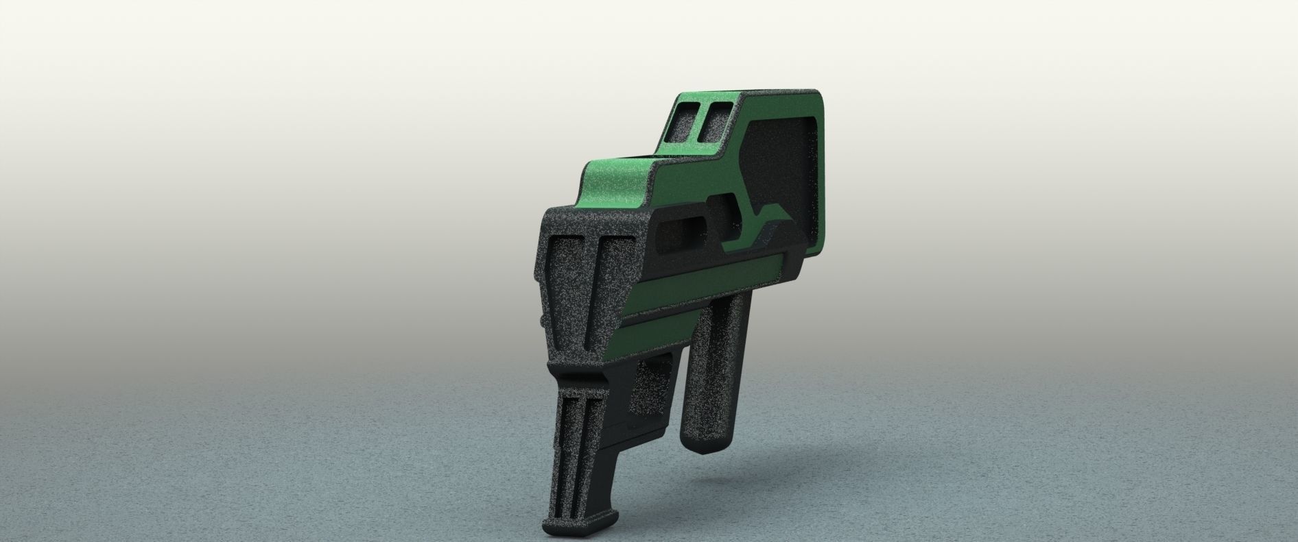 Conceptual Weapon Low-poly 3D model_1