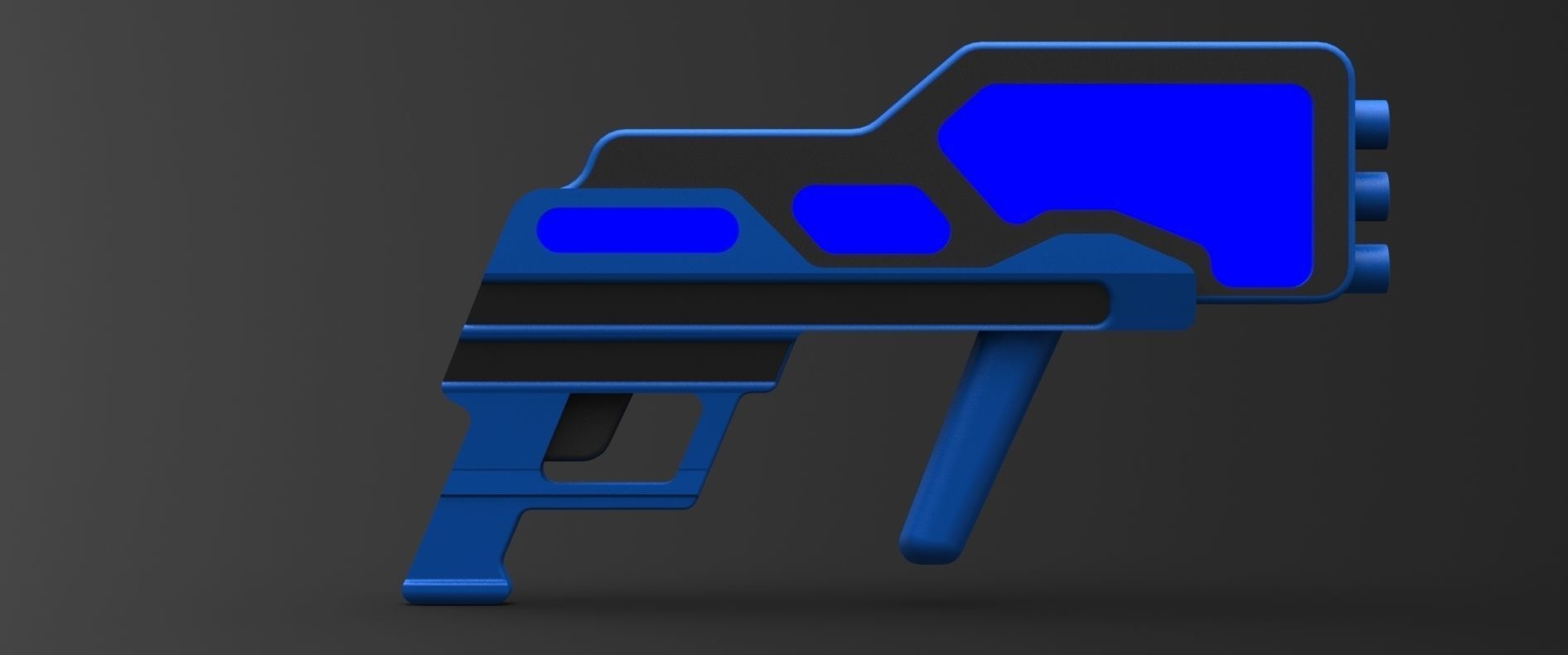 Conceptual Weapon Low-poly 3D model_18