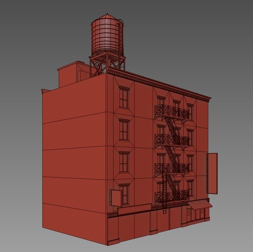 NYC Building Low-poly 3D model_8