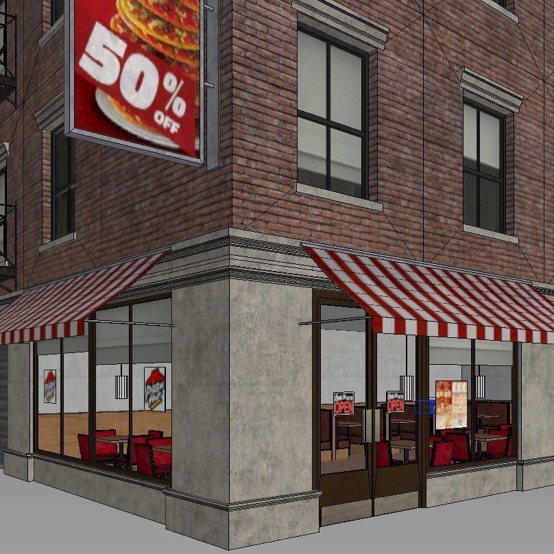 NYC Building Low-poly 3D model_13