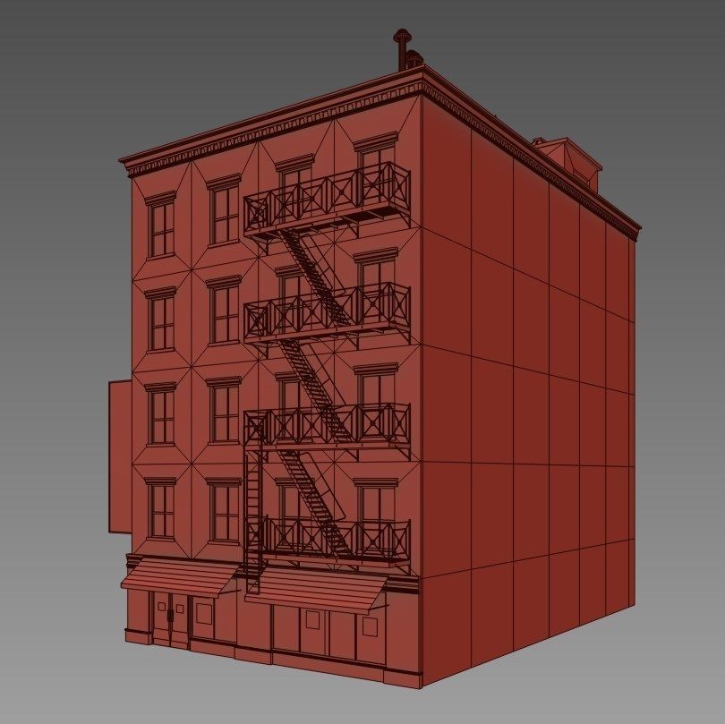 NYC Building Low-poly 3D model_10