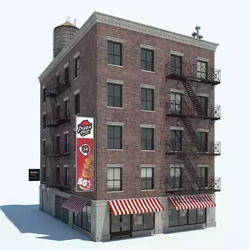 NYC Building Low-poly 3D model