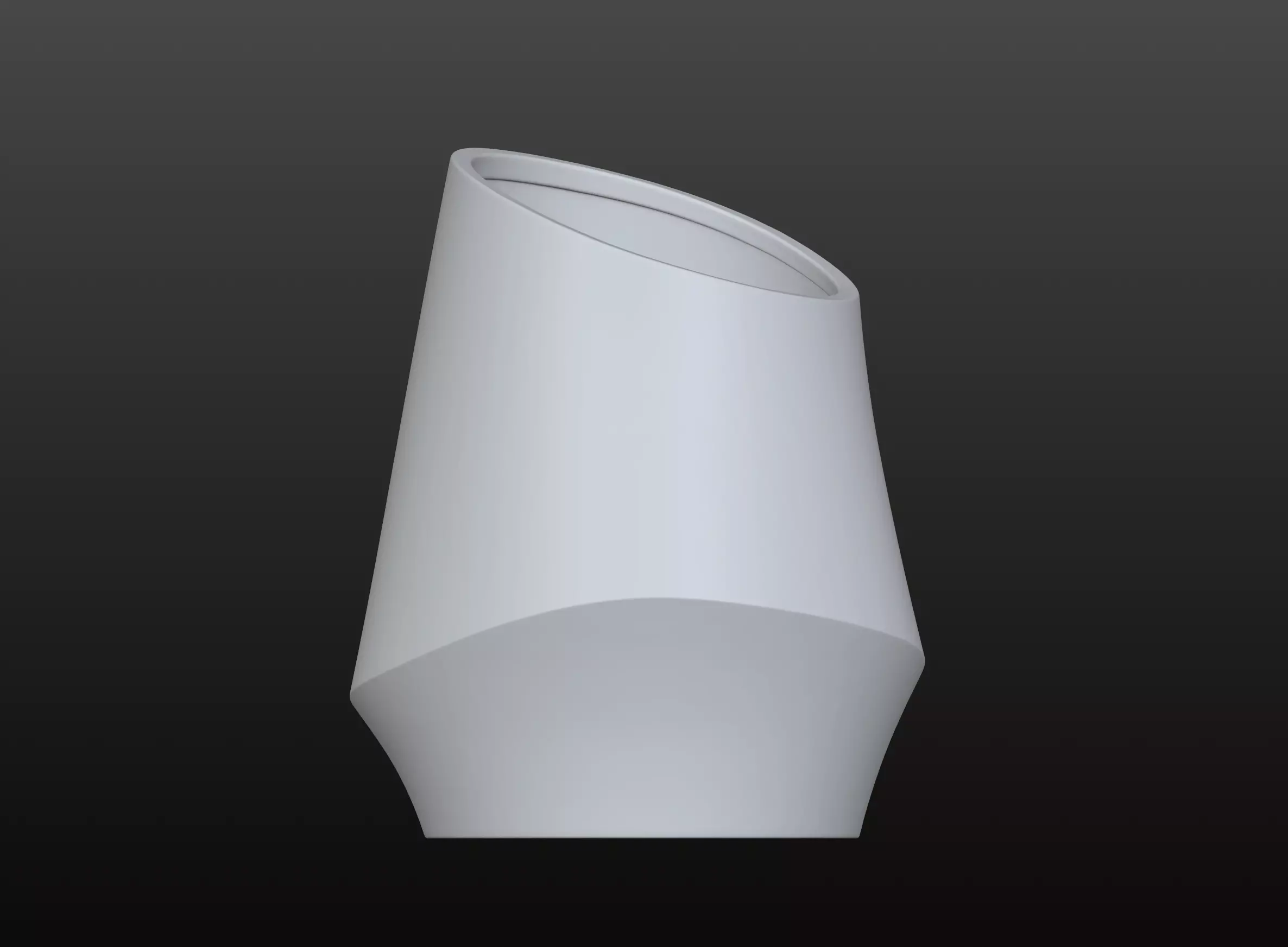 Tubular Flow Vase STL Modern Sculptural Design 3D 3D print model