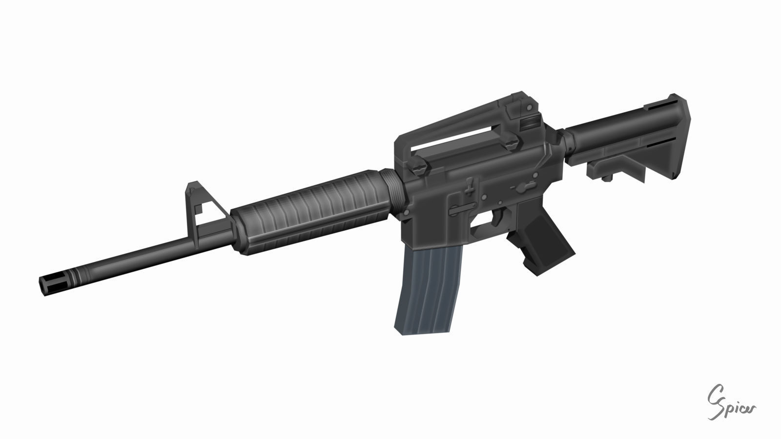 Low-Poly Weapons Collection 01 Low-poly 3D model_40