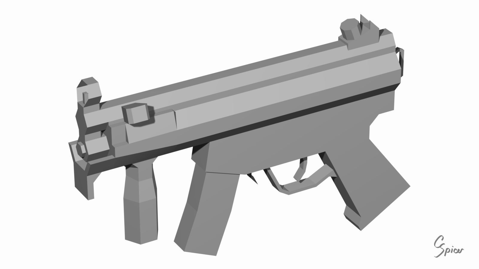 Low-Poly Weapons Collection 01 Low-poly 3D model_67