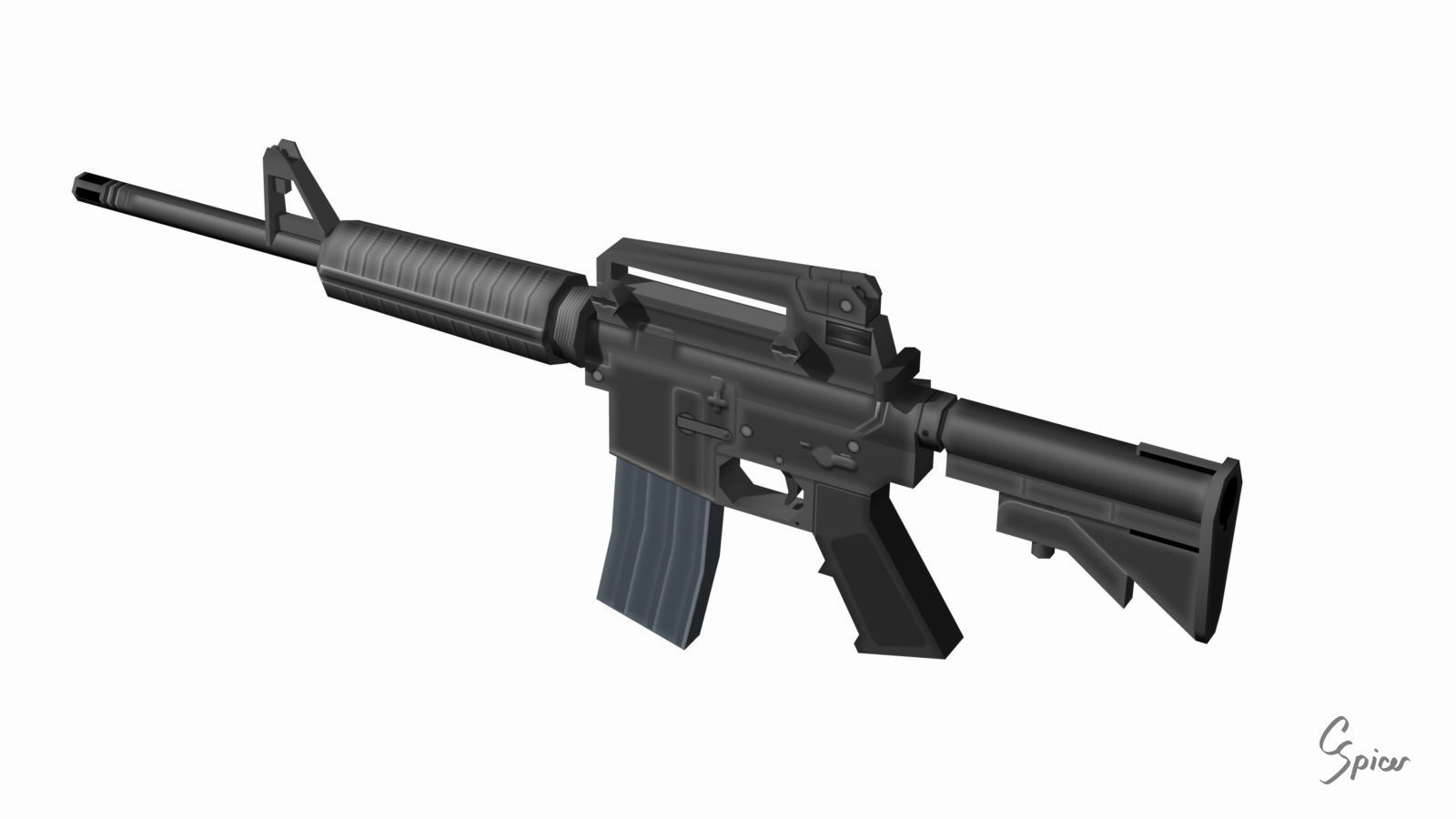 Low-Poly Weapons Collection 01 Low-poly 3D model_39