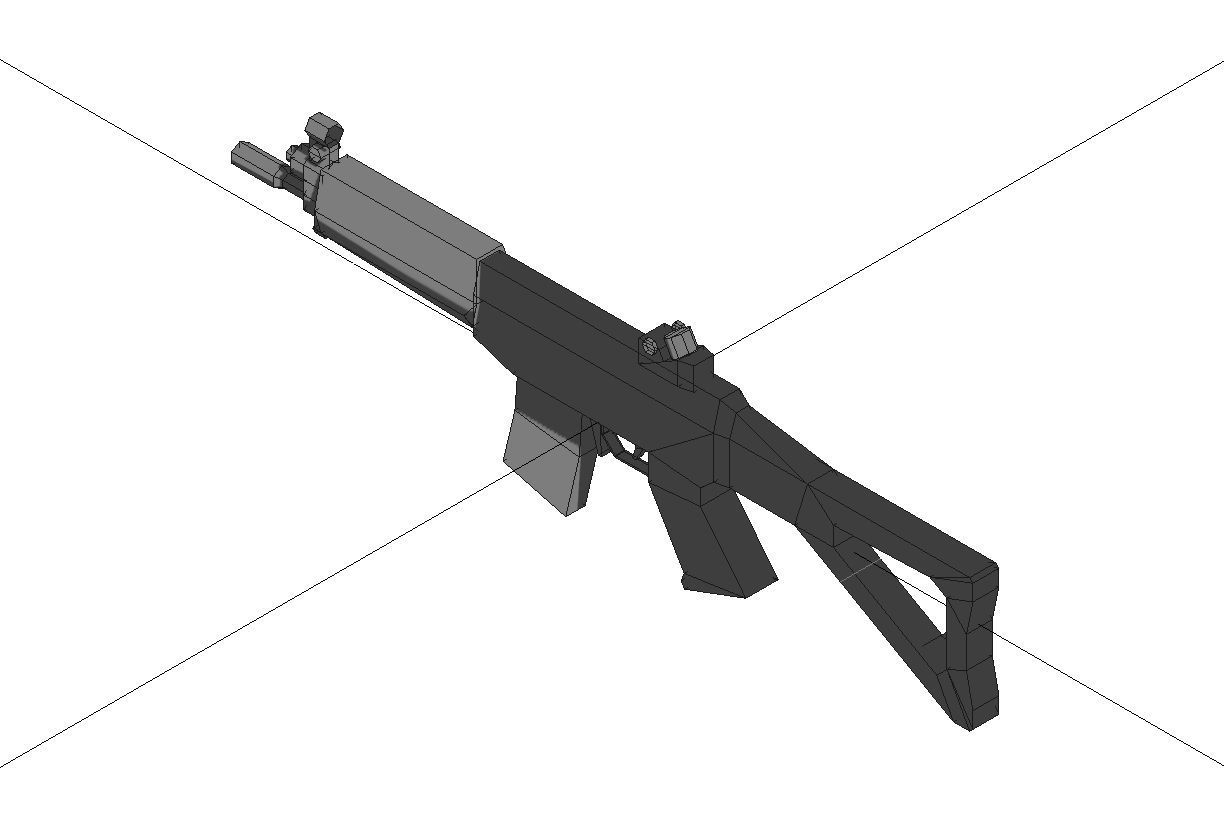 Low-Poly Weapons Collection 01 Low-poly 3D model_59