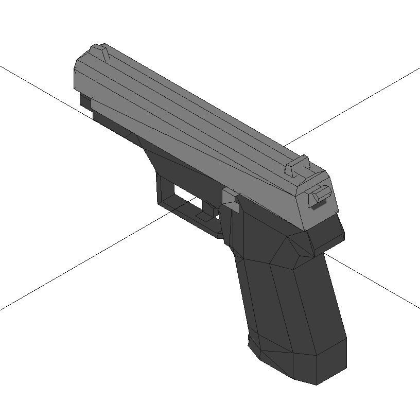 Low-Poly Weapons Collection 01 Low-poly 3D model_95