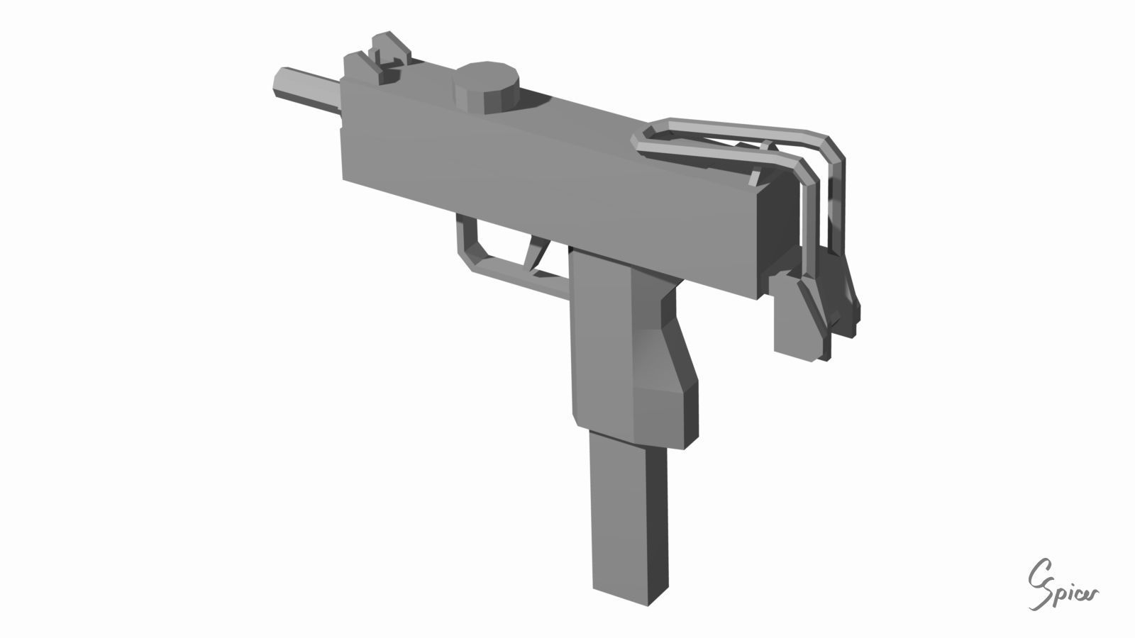 Low-Poly Weapons Collection 01 Low-poly 3D model_78