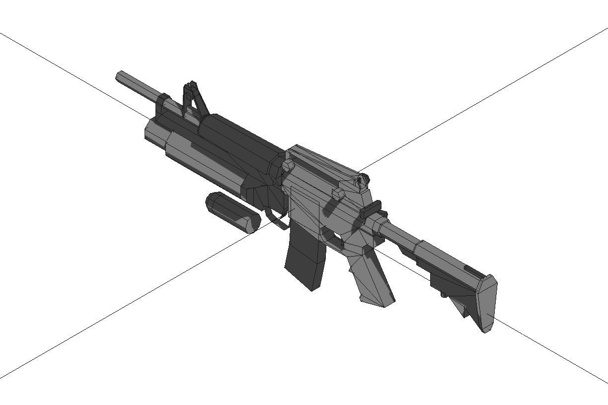 Low-Poly Weapons Collection 01 Low-poly 3D model_35