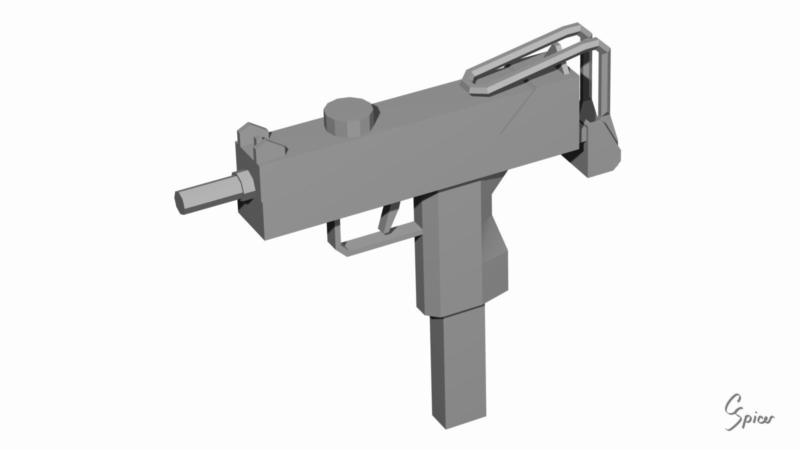 Low-Poly Weapons Collection 01 Low-poly 3D model_79