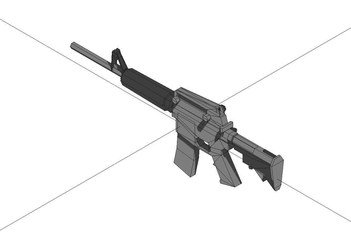 Low-Poly Weapons Collection 01 Low-poly 3D model_47