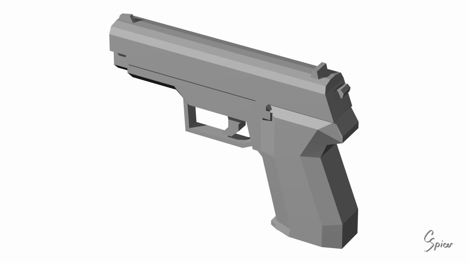 Low-Poly Weapons Collection 01 Low-poly 3D model_90