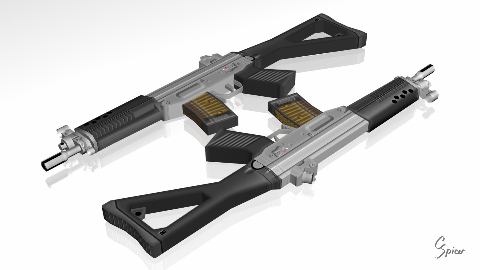 Low-Poly Weapons Collection 01 Low-poly 3D model_50