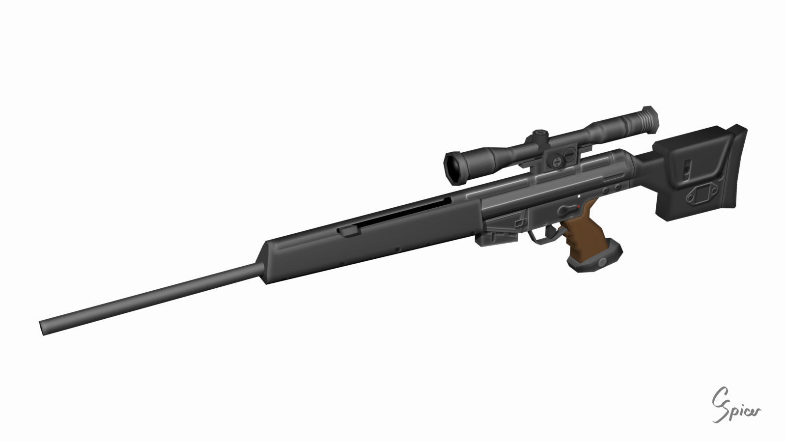 Low-Poly Weapons Collection 01 Low-poly 3D model_4