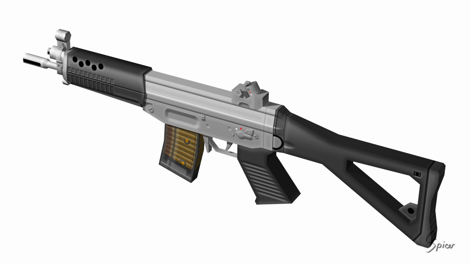 Low-Poly Weapons Collection 01 Low-poly 3D model_51