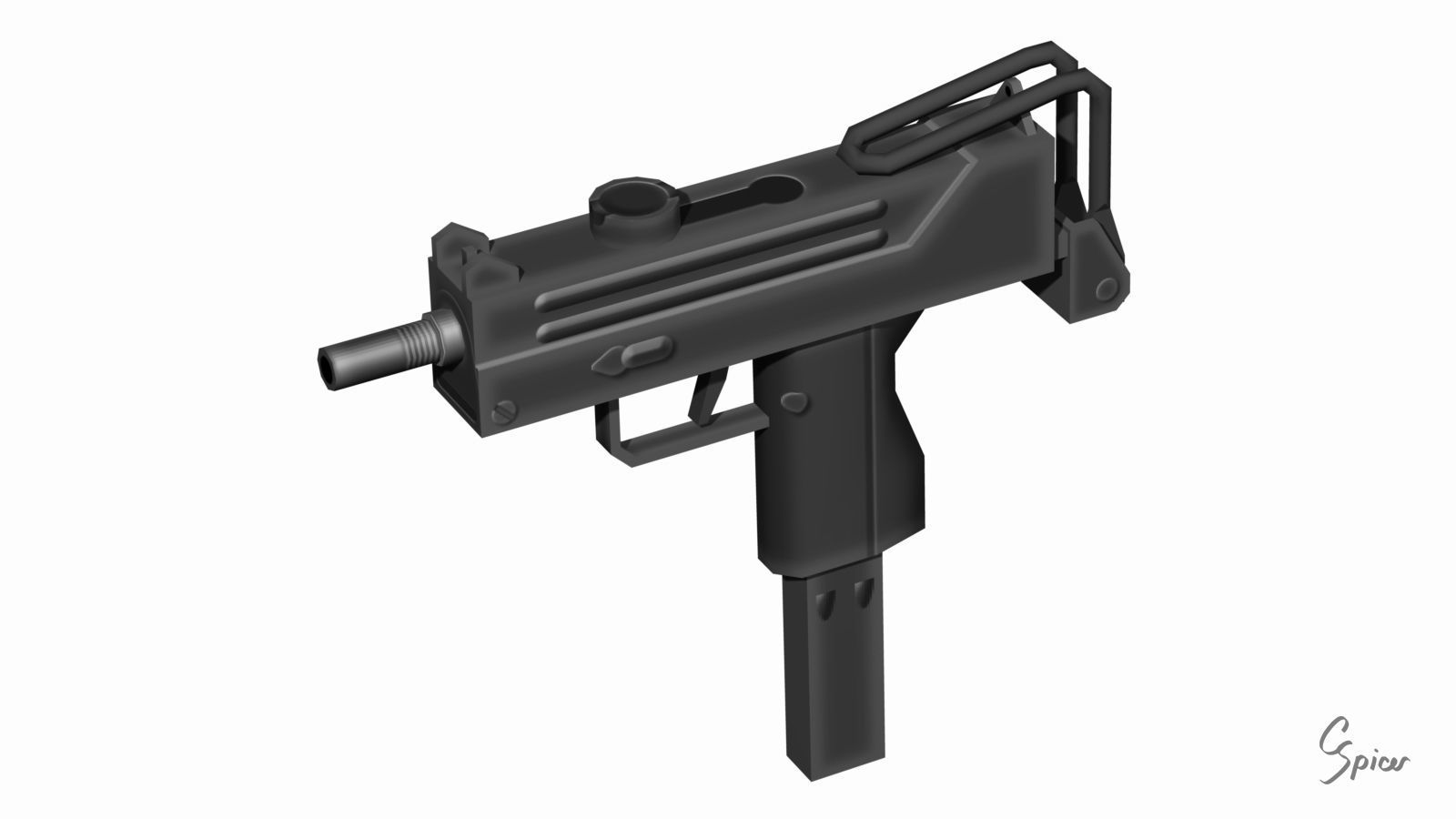 Low-Poly Weapons Collection 01 Low-poly 3D model_76