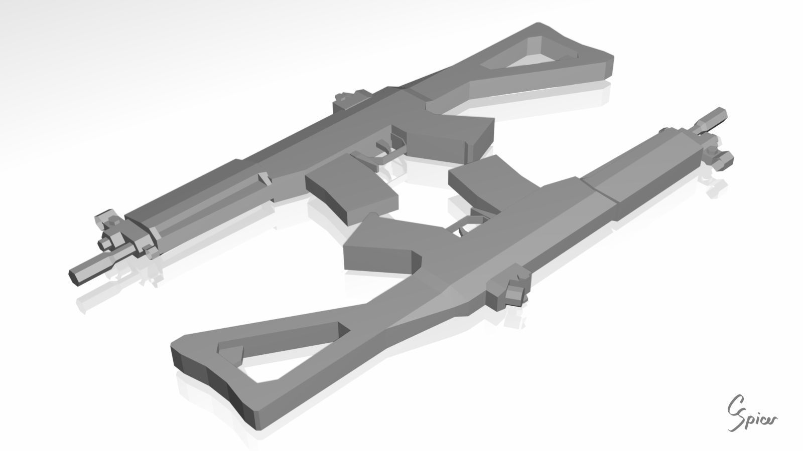 Low-Poly Weapons Collection 01 Low-poly 3D model_53