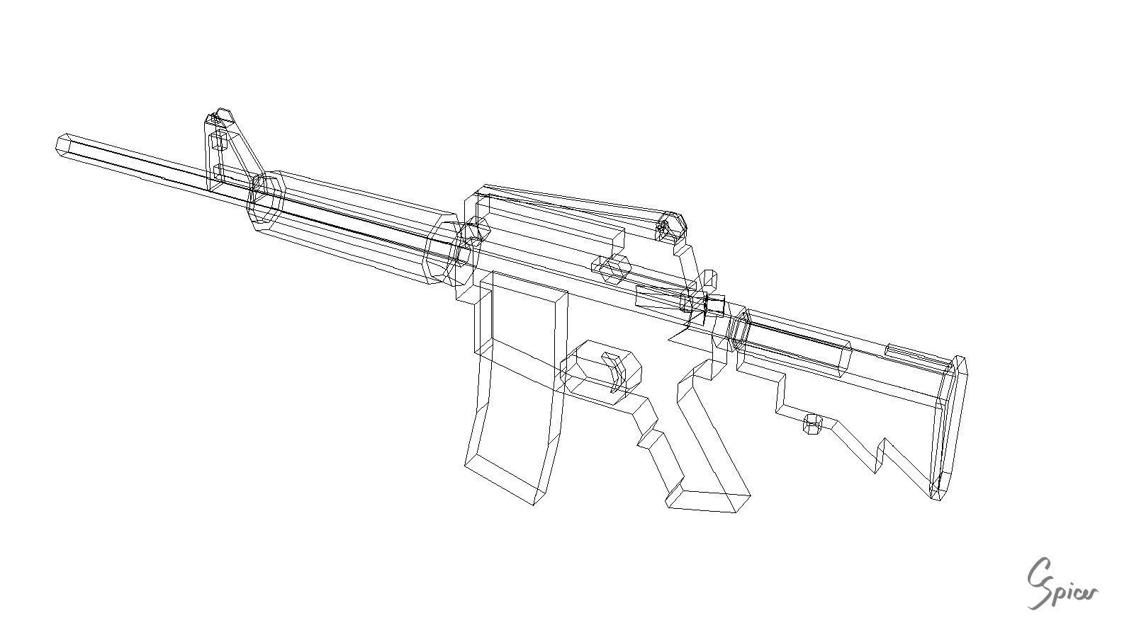 Low-Poly Weapons Collection 01 Low-poly 3D model_45