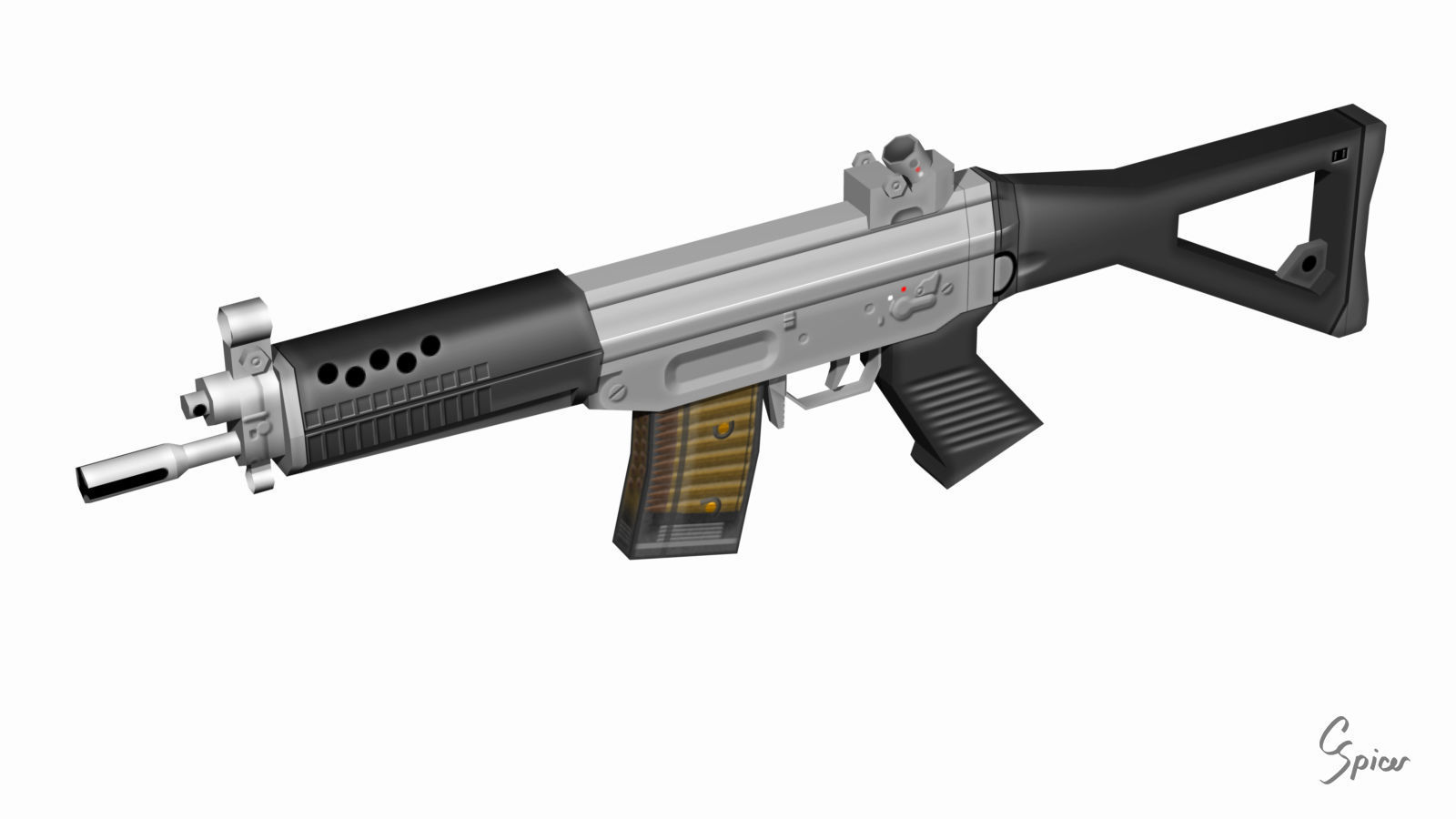 Low-Poly Weapons Collection 01 Low-poly 3D model_52