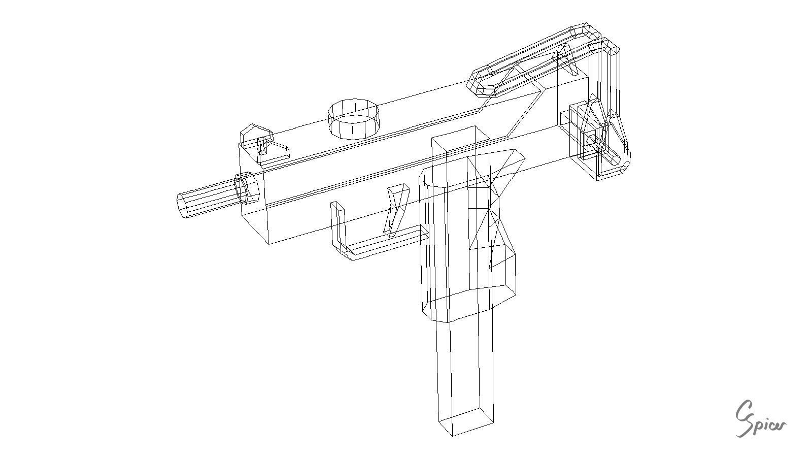 Low-Poly Weapons Collection 01 Low-poly 3D model_82
