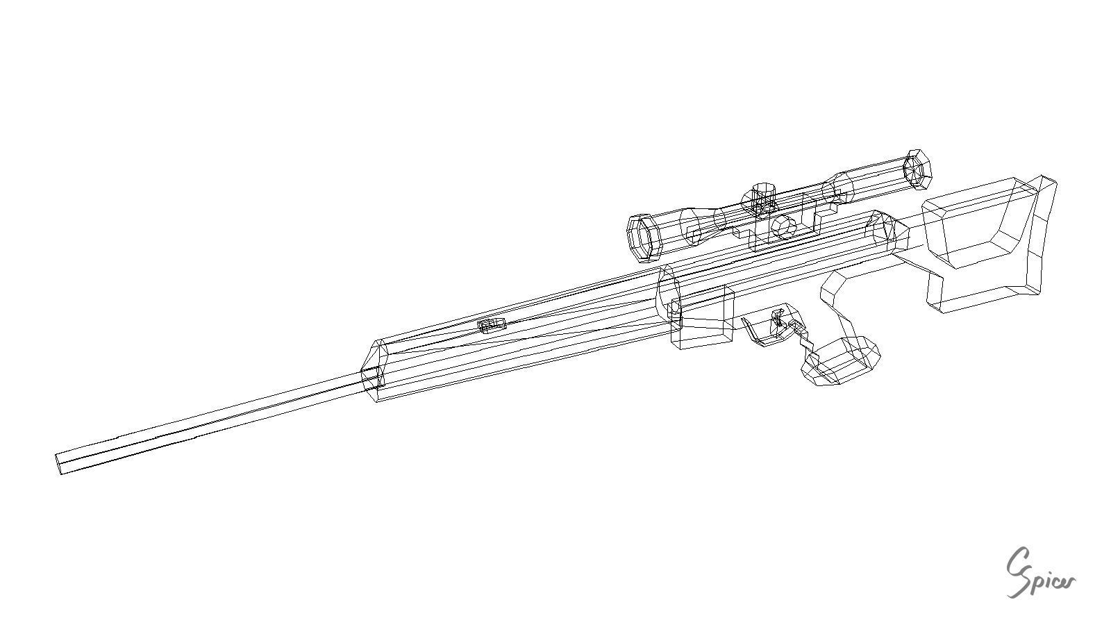 Low-Poly Weapons Collection 01 Low-poly 3D model_10