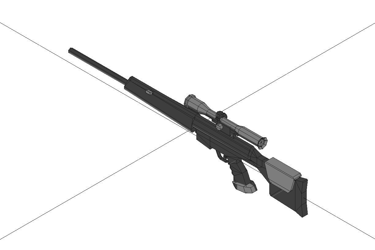 Low-Poly Weapons Collection 01 Low-poly 3D model_11