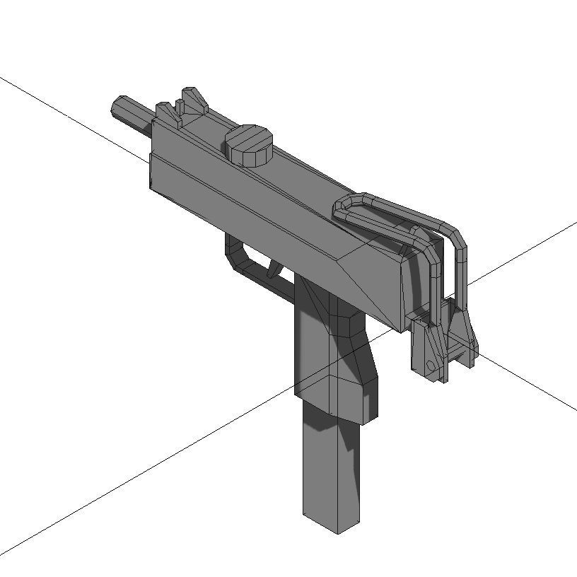 Low-Poly Weapons Collection 01 Low-poly 3D model_83