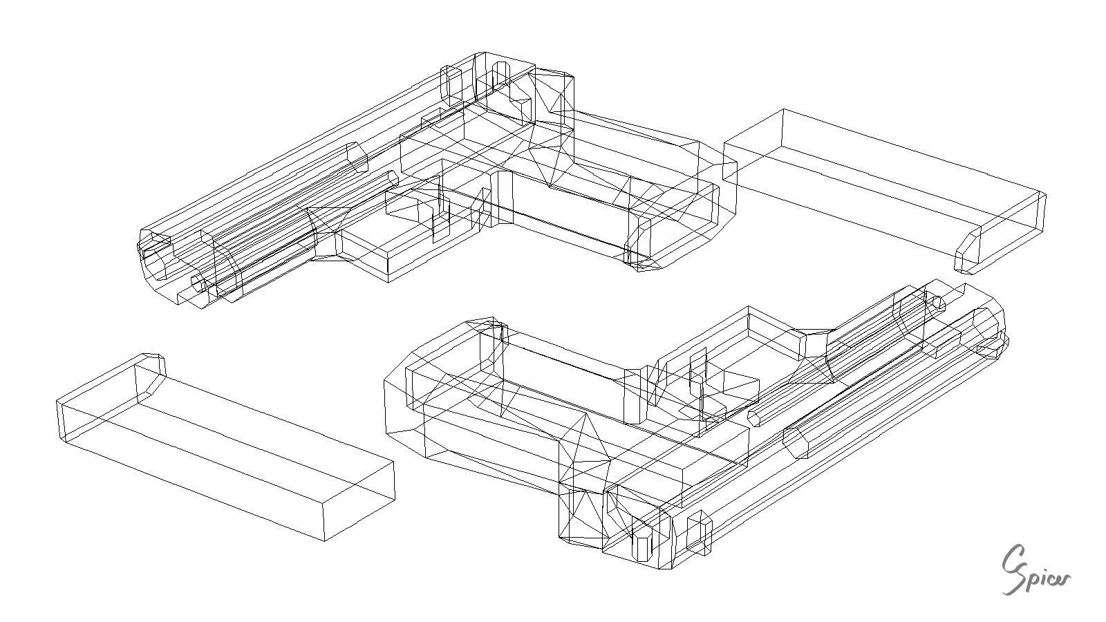 Low-Poly Weapons Collection 01 Low-poly 3D model_92