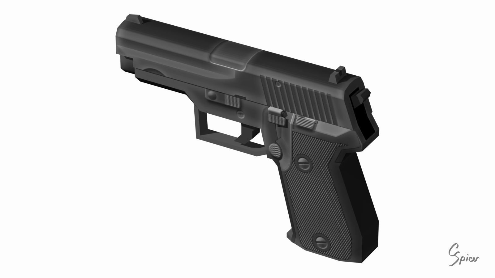 Low-Poly Weapons Collection 01 Low-poly 3D model_87