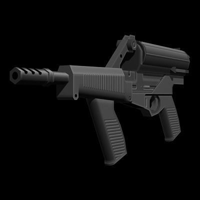 Weapons Collection 02 Low-poly 3D model_5