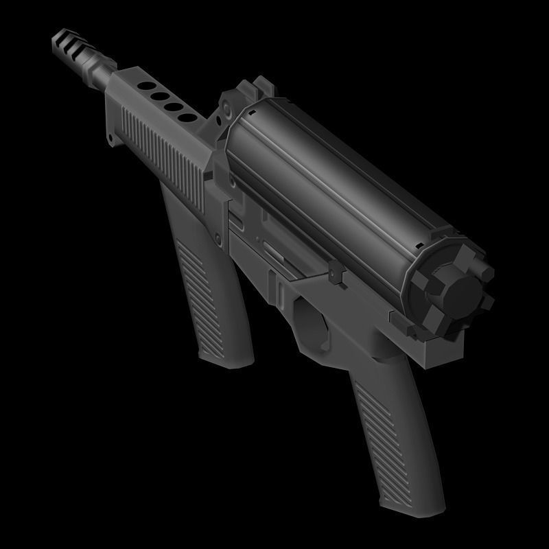 Weapons Collection 02 Low-poly 3D model_6
