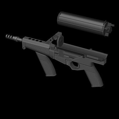 Weapons Collection 02 Low-poly 3D model_4