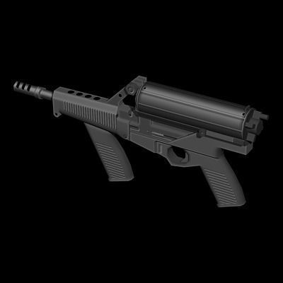 Weapons Collection 02 Low-poly 3D model_3