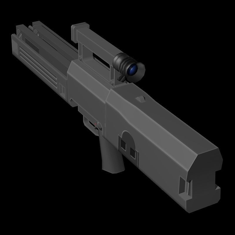 Weapons Collection 02 Low-poly 3D model_13