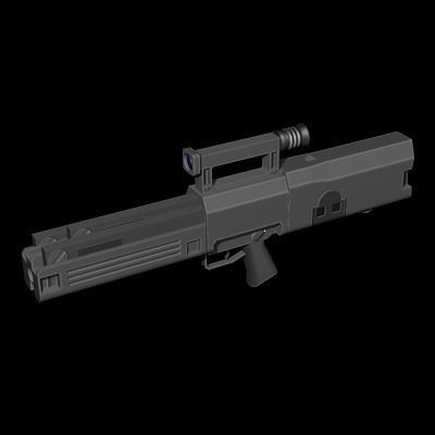 Weapons Collection 02 Low-poly 3D model_9