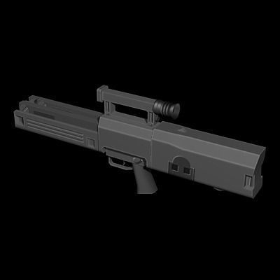Weapons Collection 02 Low-poly 3D model_10