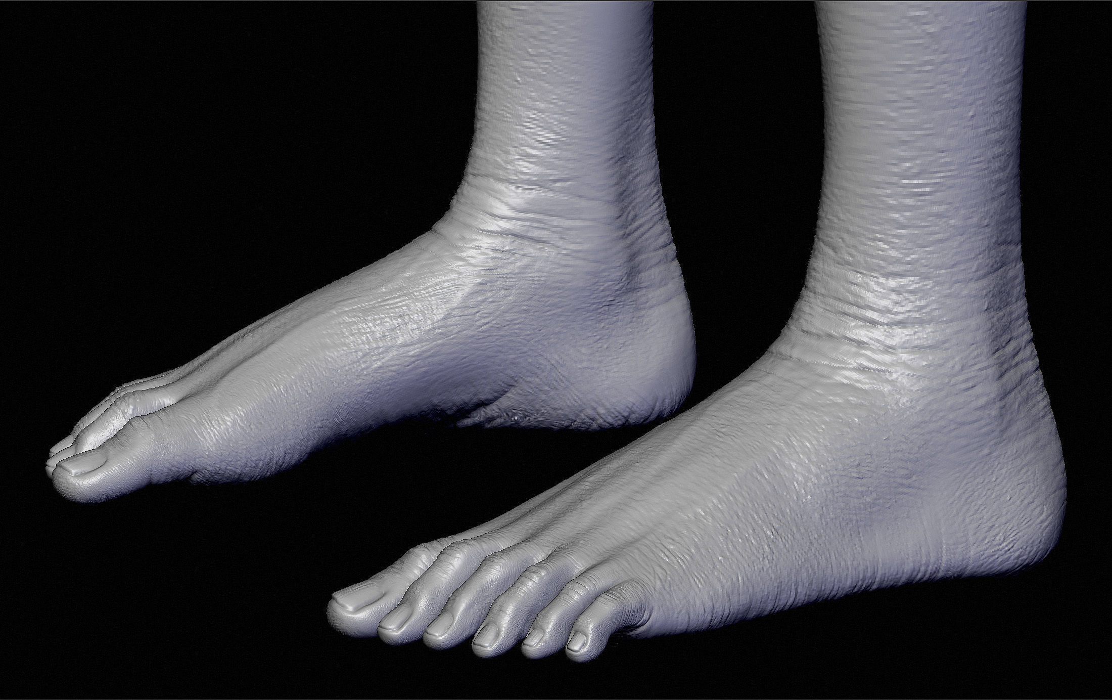 Realistic Alien 1 Sculpt 3D model_3
