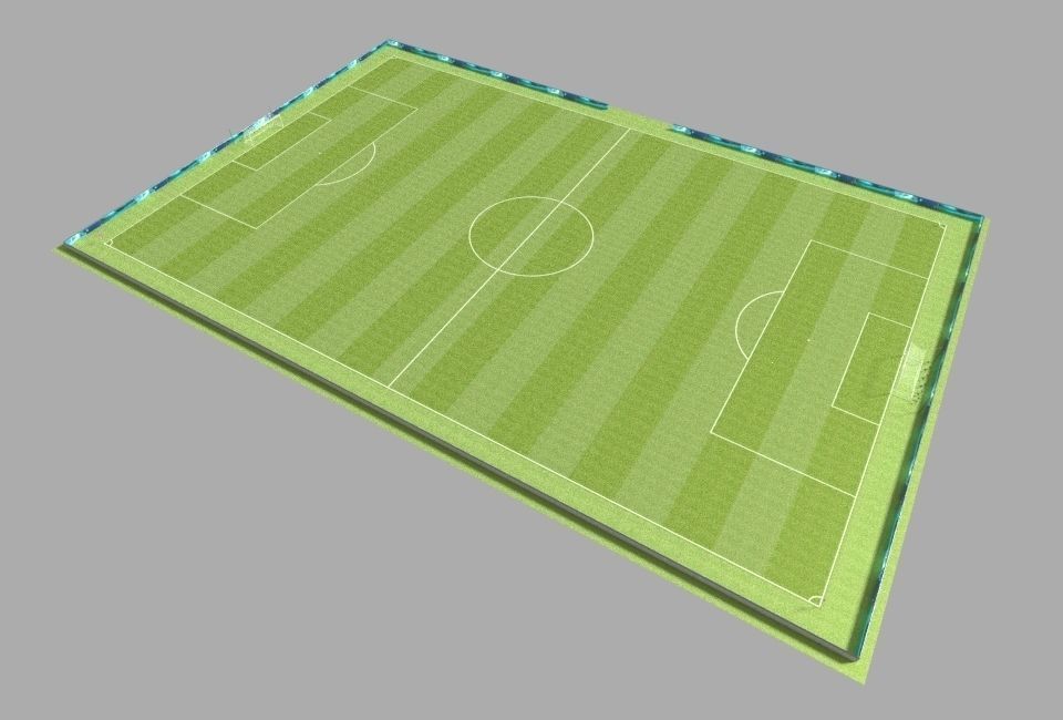 Soccer Camp Low-poly 3D model_3