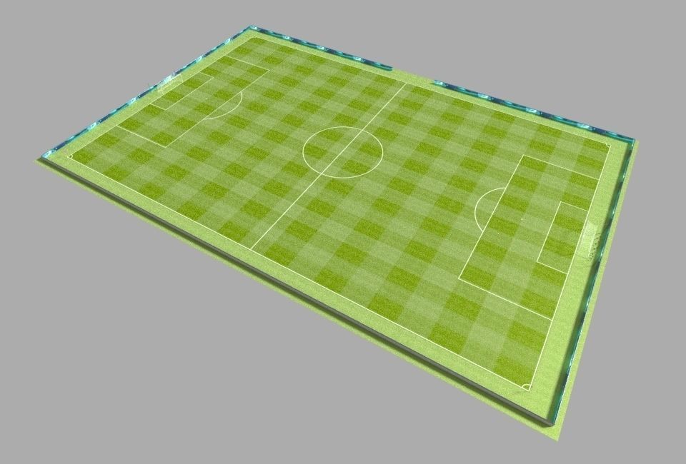 Soccer Camp Low-poly 3D model_4