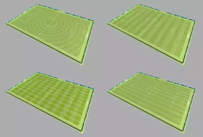 Soccer Camp Low-poly 3D model