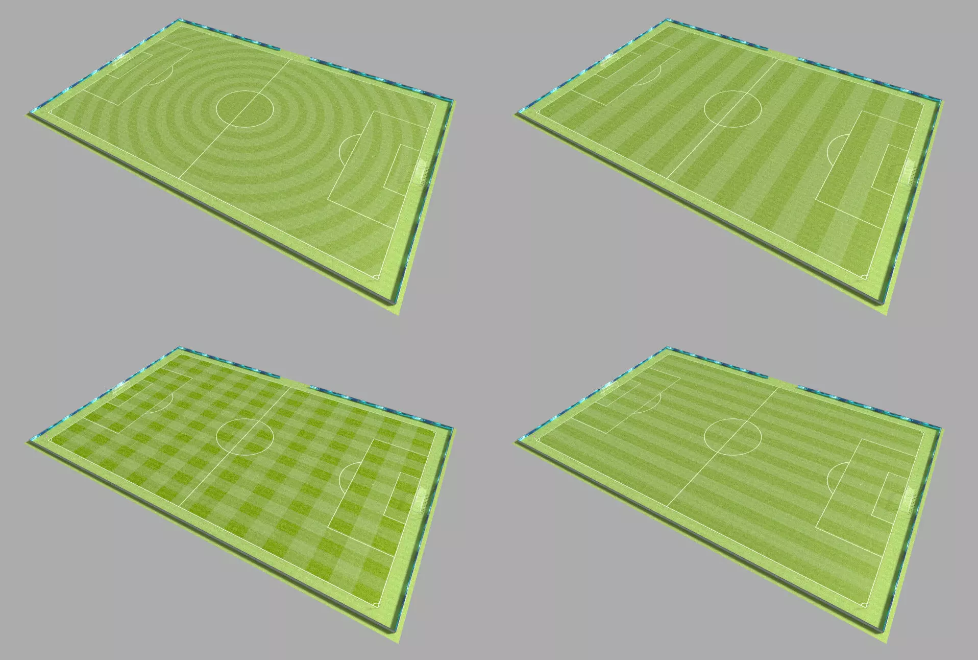 Soccer Camp Low-poly 3D model_0