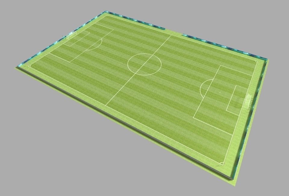 Soccer Camp Low-poly 3D model_5