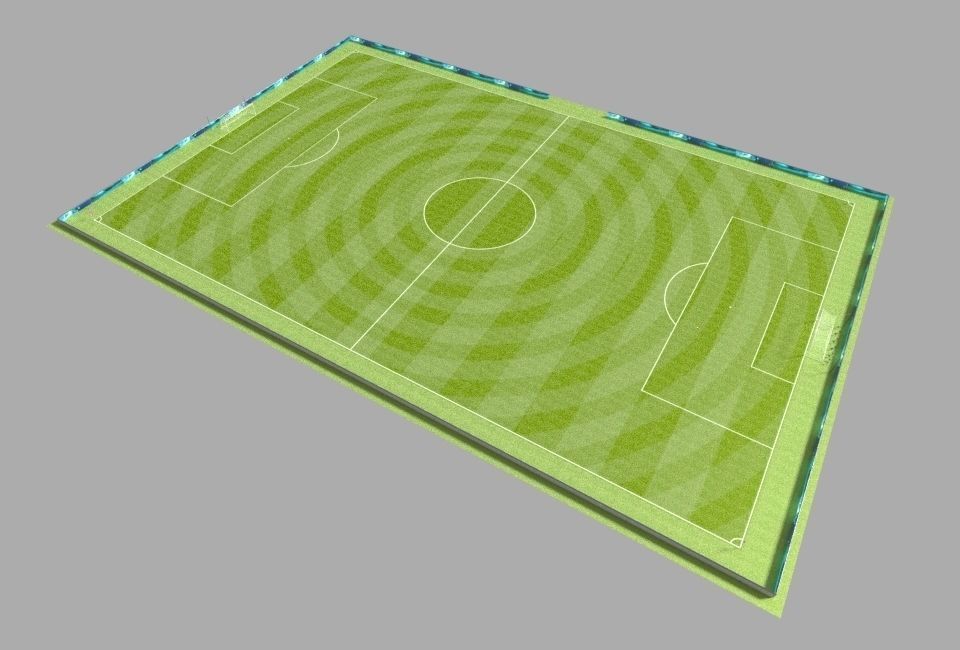 Soccer Camp Low-poly 3D model_2