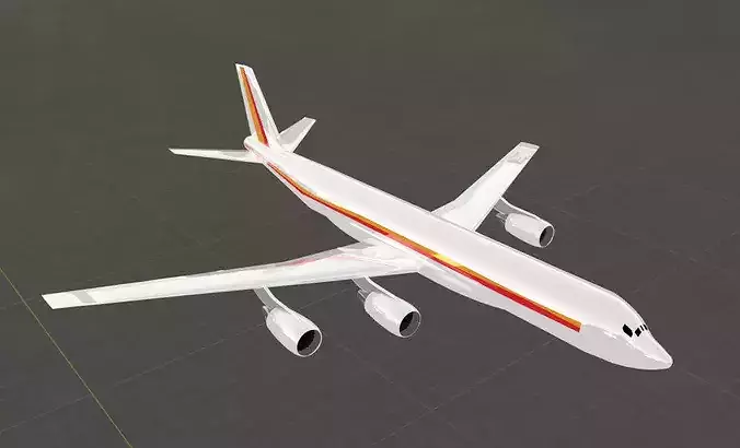 DC-8-72 Style Modernized Quad Jetliner - Custom Plane
