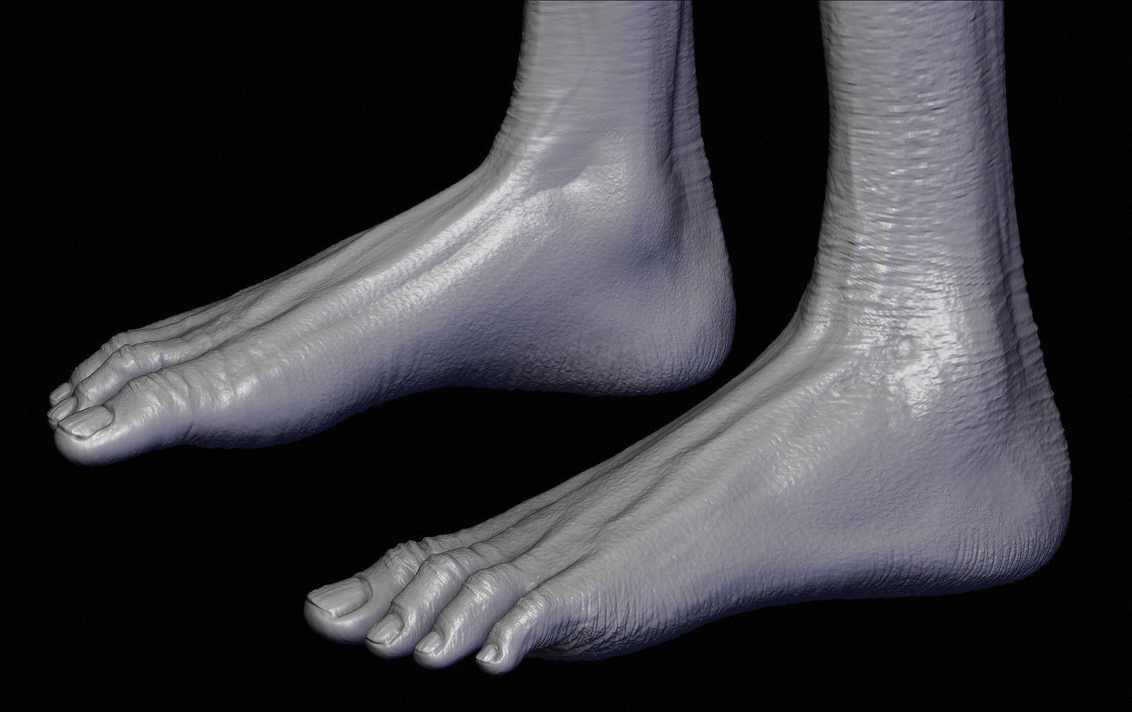 Realistic Alien 2 Sculpt 3D model_4